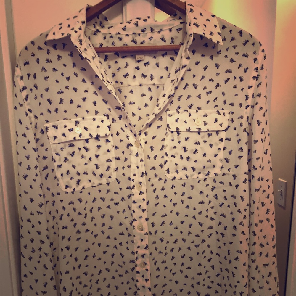 Eyelash detail LOFT blouse